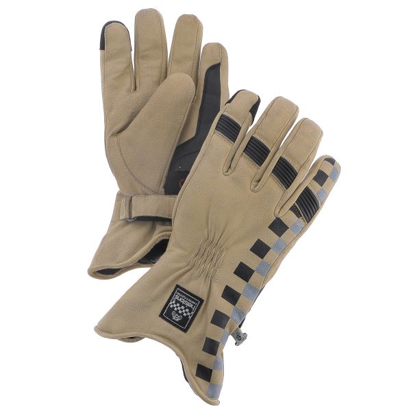 Motorradhandschuhe Helstons Steve Winter Beige Black