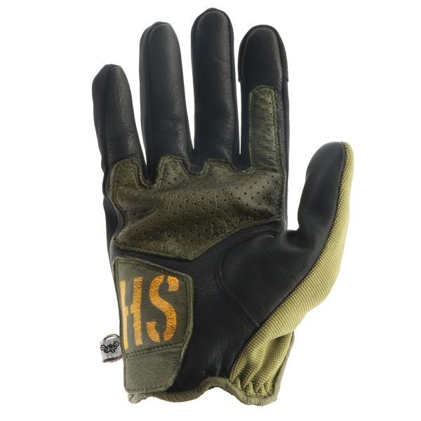 Helstons Thunderbolt Summer 4Ways Leather Khaki Schwarz