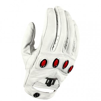 Motorradhandschuhe ICON Hella White