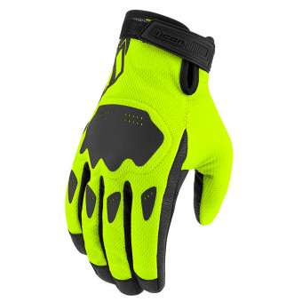 Motorradhandschuhe ICON Hooligan CE Glove Hi-Viz