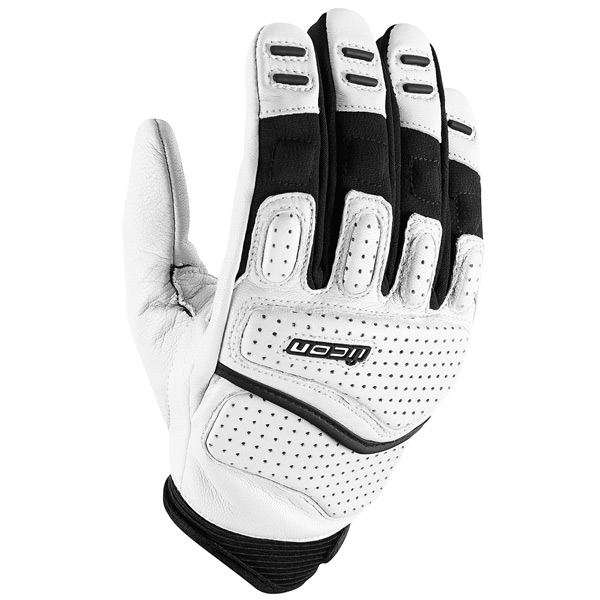 Motorradhandschuhe ICON Superduty 2 White
