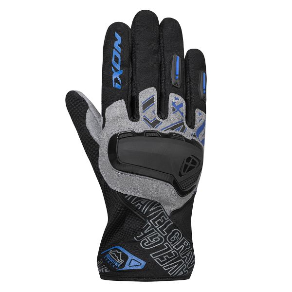 Motorradhandschuhe Ixon Gravel Air Black Grey Blue Motorradhandschuhe Ixon Gravel Air Black Grey Blue
