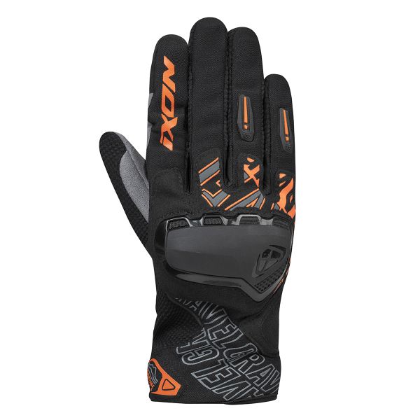 Motorradhandschuhe Ixon Gravel Air Black Orange Motorradhandschuhe Ixon Gravel Air Black Orange