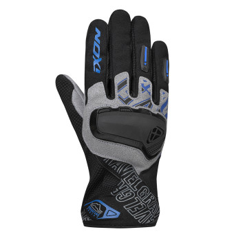 Motorradhandschuhe Ixon Gravel Black Grey Blue