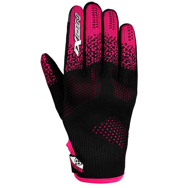 Motorradhandschuhe Ixon Ixflow Knit Lady Black Fuchsia