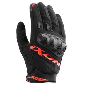 Motorradhandschuhe Ixon Rise TX Black Bright Red