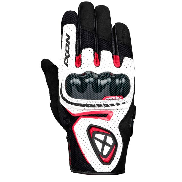 Motorradhandschuhe Ixon RS5 Air Black White Red
