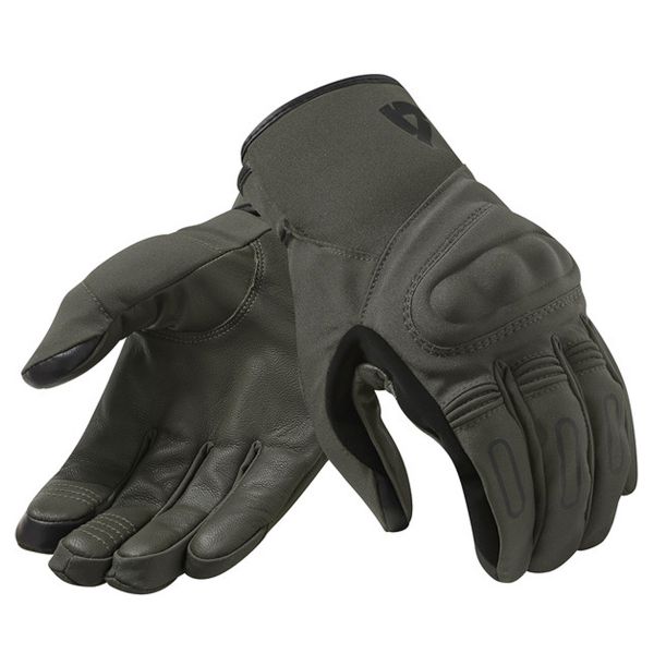 Motorradhandschuhe REV'IT Cassini H2O D.Green