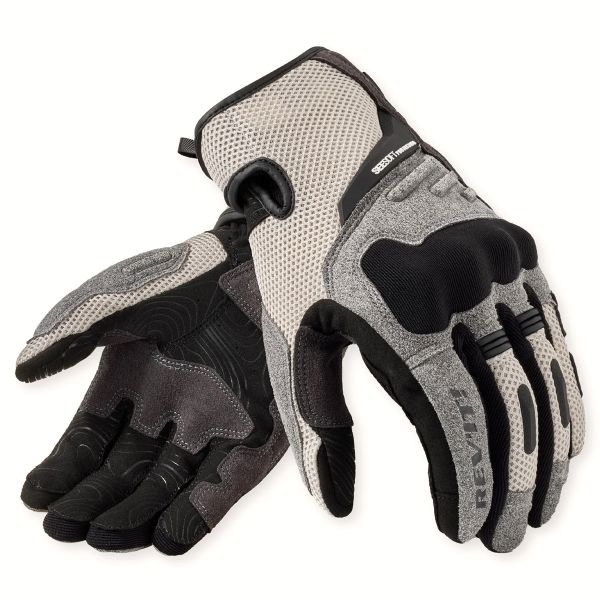 Motorradhandschuhe REV'IT Cavern Light Grey Black