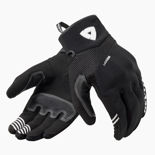 Motorradhandschuhe REV'IT Endo Black White