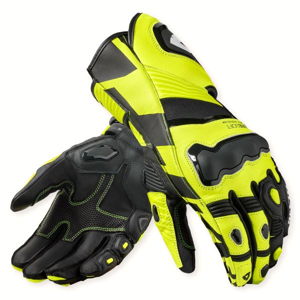 Motorradhandschuhe REV'IT Jerez 4 Neon Yellow Black