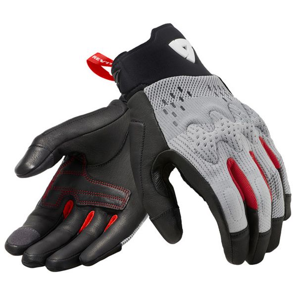 Motorradhandschuhe REV'IT Kinetic Light Grey Black