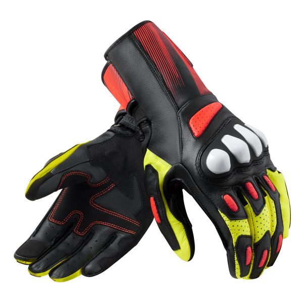 Motorradhandschuhe REV'IT Metis 2 Black Neon Yellow
