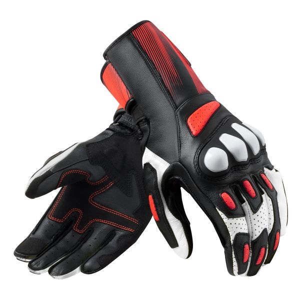 Motorradhandschuhe REV'IT Metis 2 Black Neon Red