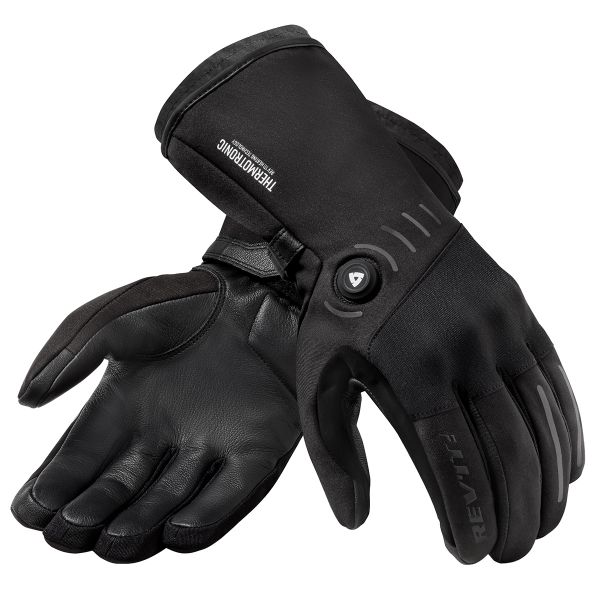 Motorradhandschuhe REV'IT Progress H2O Heated Black Motorradhandschuhe REV'IT Progress H2O Heated Black