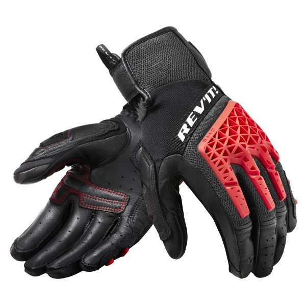 Motorradhandschuhe REV'IT Sand 4 Black Red Motorradhandschuhe REV'IT Sand 4 Black Red