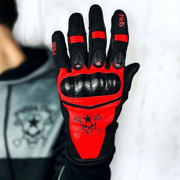 Motorradhandschuhe SPARTMOTARD Race White 07