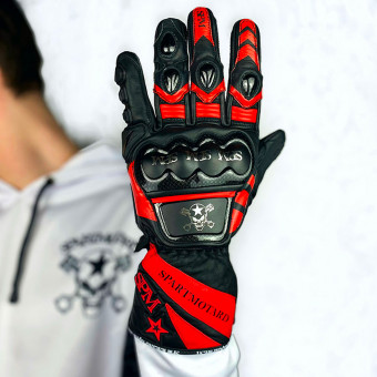 Motorradhandschuhe SPARTMOTARD Racing GP Red 11