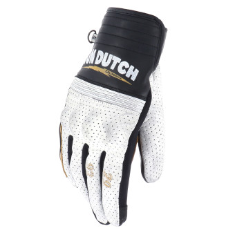 Motorradhandschuhe Von Dutch Born Air Schwarz Wei� Gold