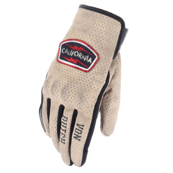 Motorradhandschuhe Von Dutch Cali Air Beige Blue