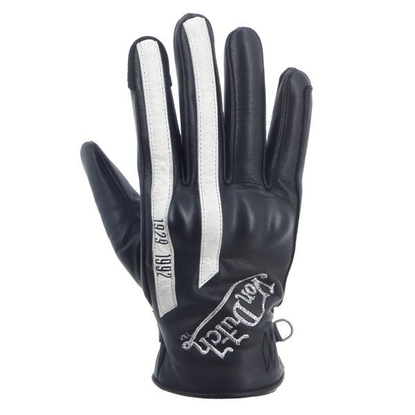 Motorradhandschuhe Von Dutch Hawk Leather Black White