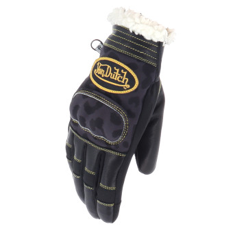 Motorradhandschuhe Von Dutch Palavas Air Black Gold Leo