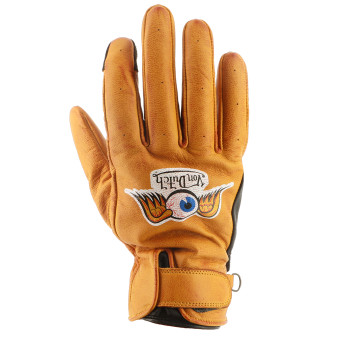 Motorradhandschuhe Von Dutch Vision Leather Gold Black