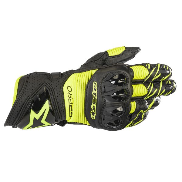 Motorradhandschuhe Alpinestars GP PRO R3 Black Yellow Fluo
