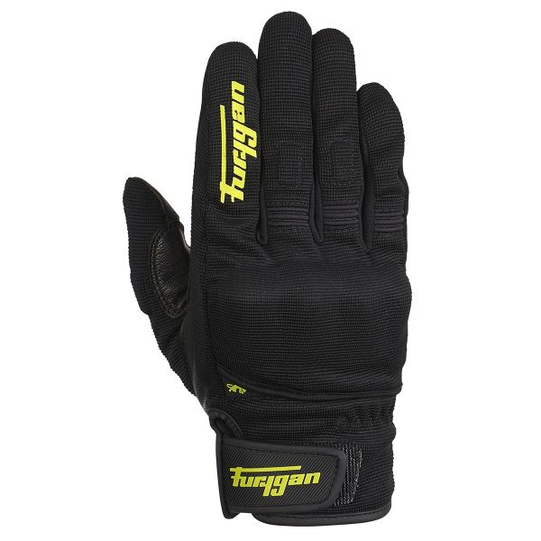 Motorradhandschuhe Furygan Jet D3O Black Yellow Fluo