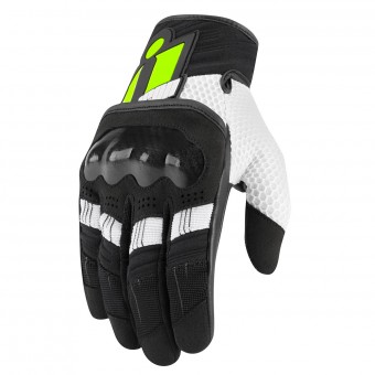 Motorradhandschuhe ICON Overlord Hi Viz Yellow