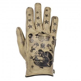 Motorradhandschuhe Helstons Panther Summer Beige Black
