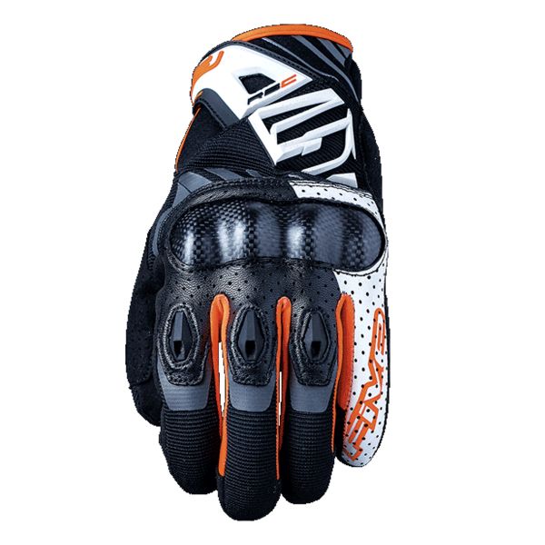 Motorradhandschuhe Five RS-C White Orange Motorradhandschuhe Five RS-C White Orange