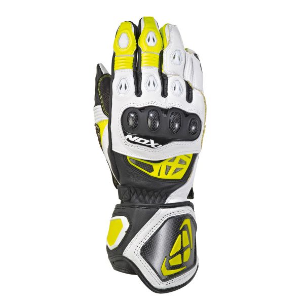 Motorradhandschuhe Ixon Rs Genius Replica Black White Bright Yellow
