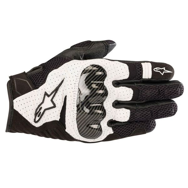 Motorradhandschuhe Alpinestars SMX-1 Air V2 Black White Motorradhandschuhe Alpinestars SMX-1 Air V2 Black White