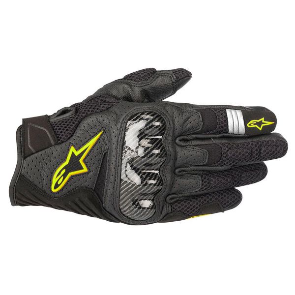 Motorradhandschuhe Alpinestars SMX-1 Air V2 Black Yellow Fluo Motorradhandschuhe Alpinestars SMX-1 Air V2 Black Yellow Fluo