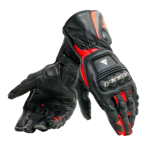 Motorradhandschuhe Dainese Steel-Pro Black Fluo Red