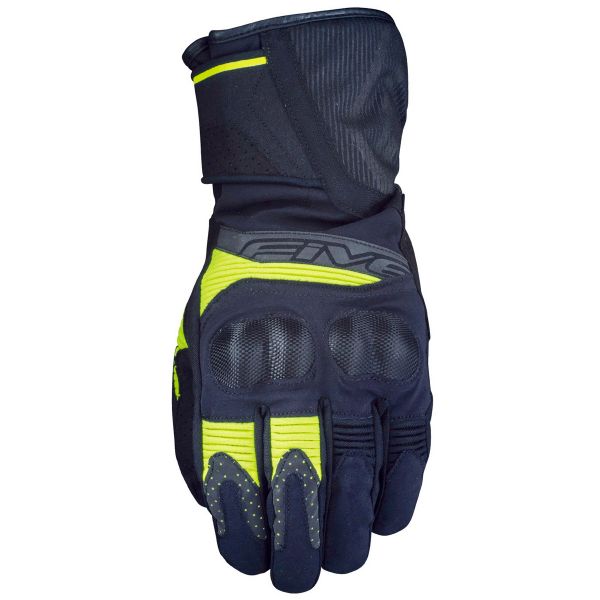Motorradhandschuhe Five WFX2 WP Black Fluo Yellow