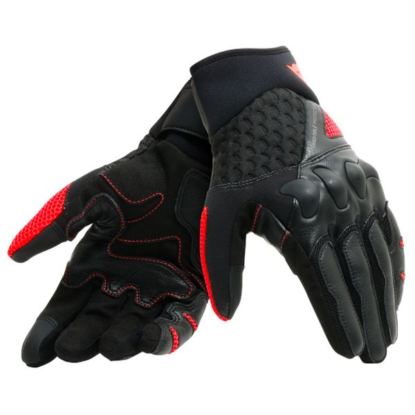 Motorradhandschuhe Dainese X-Moto Unisex Black Red Fluo