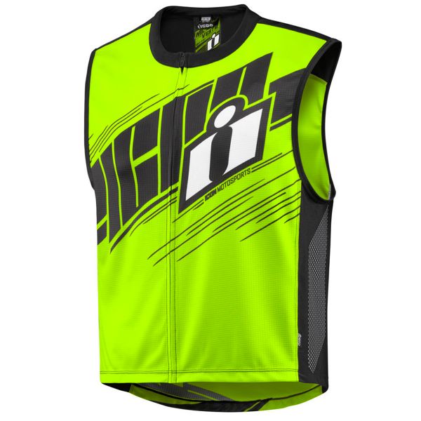 rmellose Motorradweste ICON Mil-Spec 2 Vest Hi-Viz Yellow