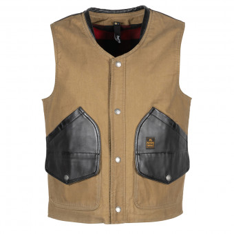 rmellose Motorradweste Helstons West Coton Kraft Brown