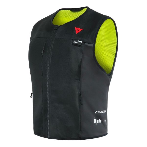 ärmellose Motorradweste Dainese Smart Jacket Airbag Black Fluo Yellow ärmellose Motorradweste Dainese Smart Jacket Airbag Black Fluo Yellow