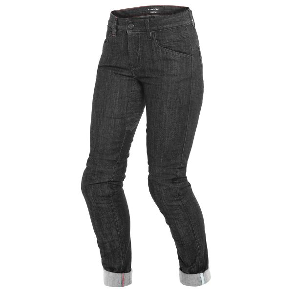 Motorradjeans Dainese Alba Slim Lady Jeans Black Rinsed Motorradjeans Dainese Alba Slim Lady Jeans Black Rinsed