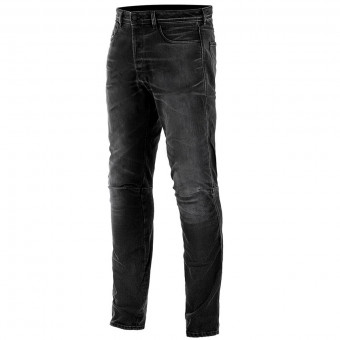 Motorradjeans Alpinestars As-Dsl Shiro Denim Black Overdyed