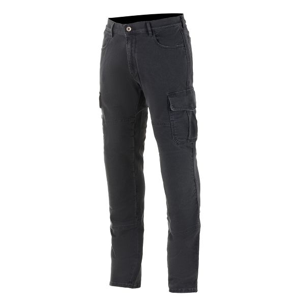 Motorradjeans Alpinestars Barton Cargo Rinse Plus Black