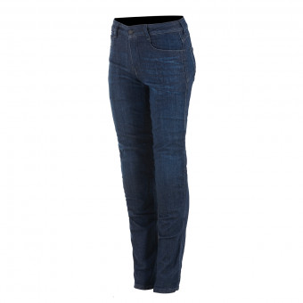 Motorradjeans Alpinestars Daisy V2 Woman Denim Rinse Plus Blue