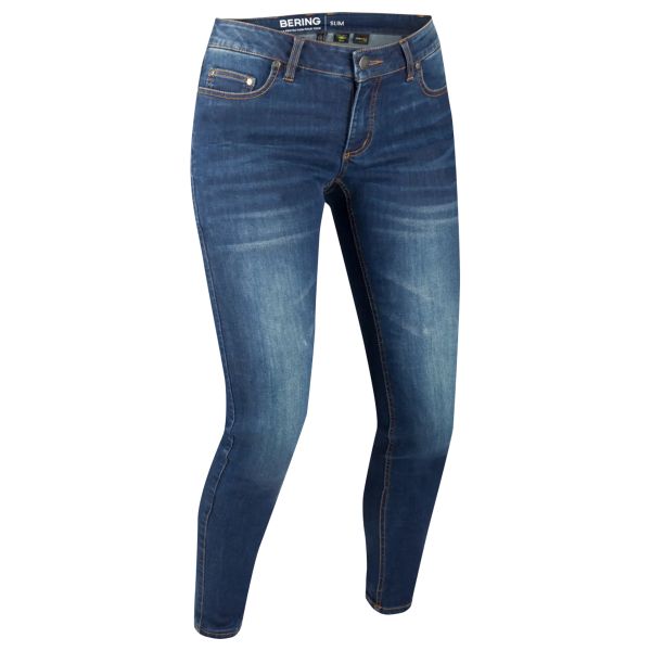 Motorradjeans Bering Lady Trust Slim Washed Blue
