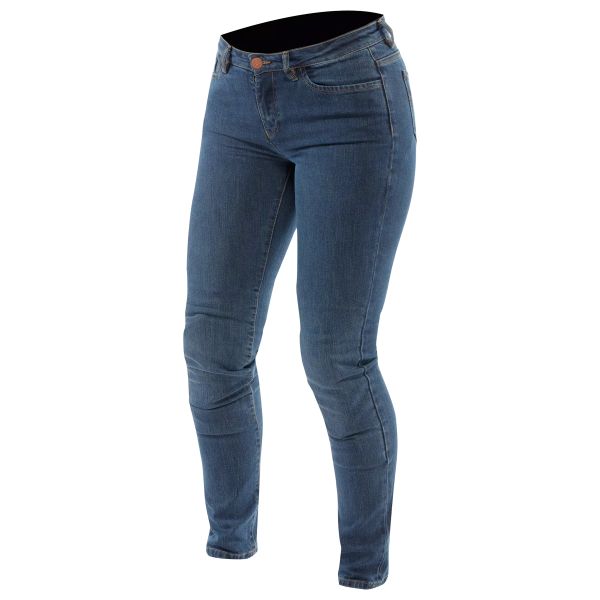 Motorradjeans Dainese 5-Pocket Denim Slim Pants Plus Woman Blue