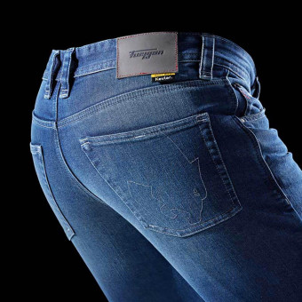 Furygan D12X Kevlar St Medium Blue