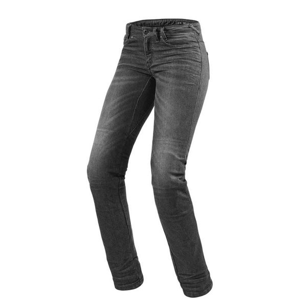 Motorradjeans REV'IT Madison 2 Ladies Dark Grey Faded