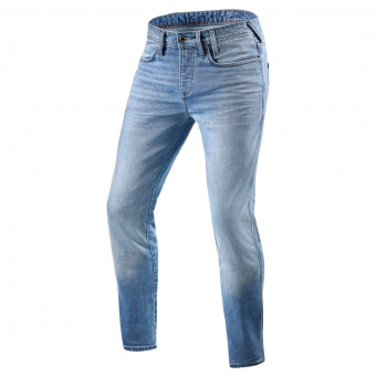 Motorradjeans REV'IT Piston 2 SK Light Blue Used